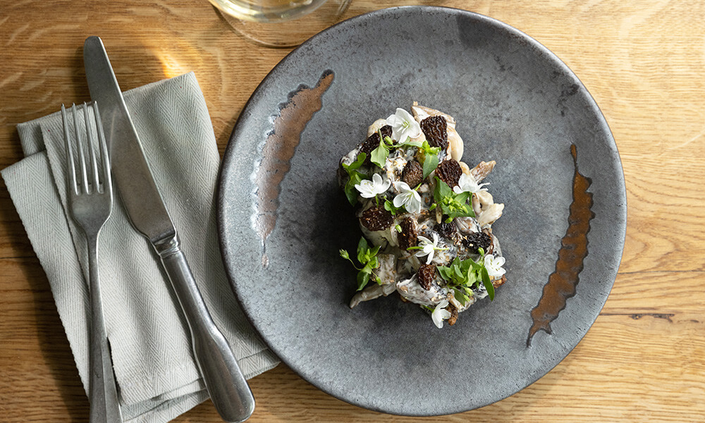 Hønsesalat smørrebrød hos Kilden i Tivoli